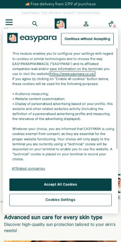 Mobile page screenshot