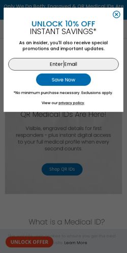 Mobile page screenshot