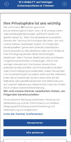 Mobile page screenshot