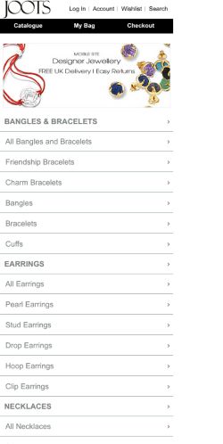 Mobile page screenshot