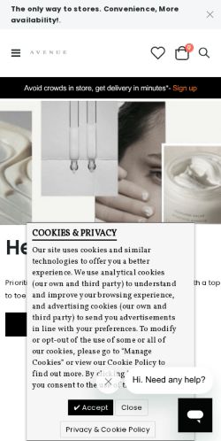 Mobile page screenshot