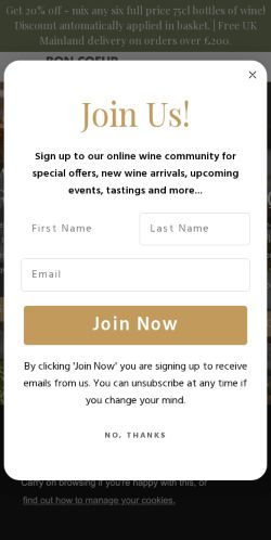 Mobile page screenshot