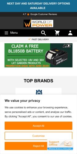 Mobile page screenshot