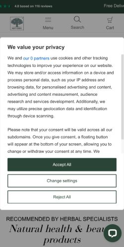 Mobile page screenshot