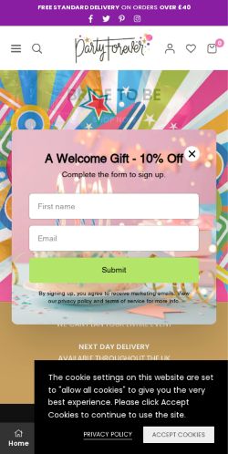 Mobile page screenshot