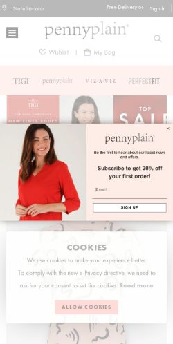 Mobile page screenshot