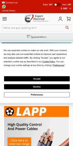 Mobile page screenshot