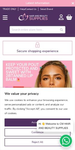 Mobile page screenshot