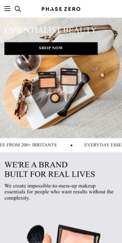 Mobile page screenshot