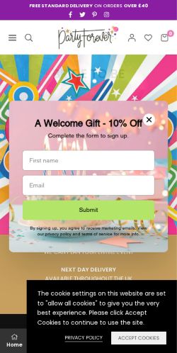 Mobile page screenshot