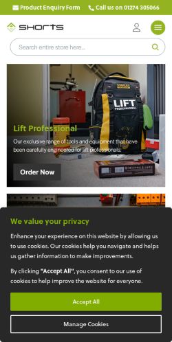 Mobile page screenshot