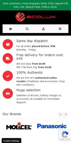 Mobile page screenshot