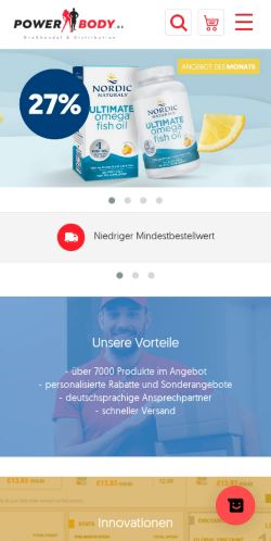 Mobile page screenshot