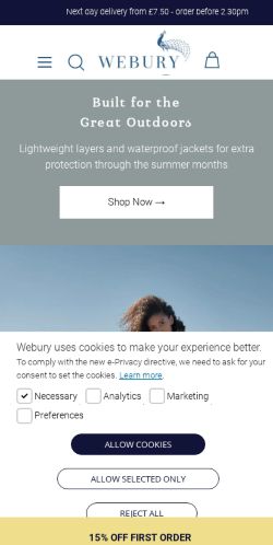 Mobile page screenshot