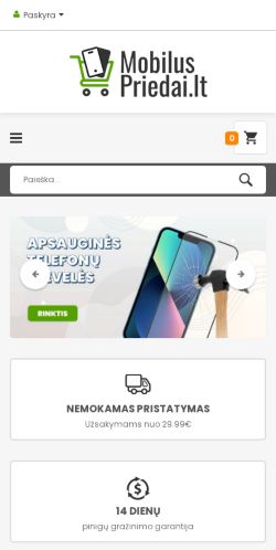 Mobile page screenshot