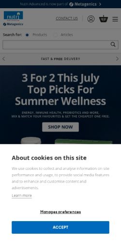 Mobile page screenshot