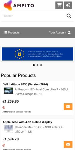 Mobile page screenshot