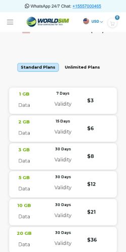 Mobile page screenshot