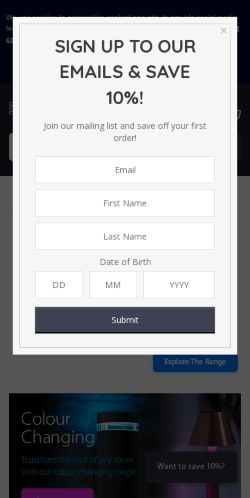 Mobile page screenshot