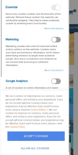 Mobile page screenshot