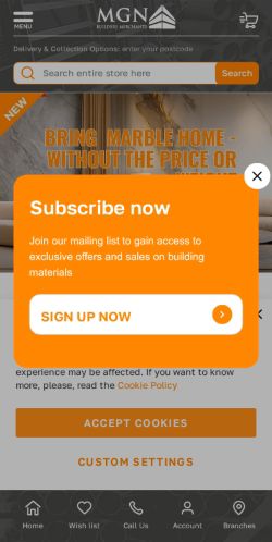Mobile page screenshot