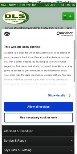 Mobile page screenshot
