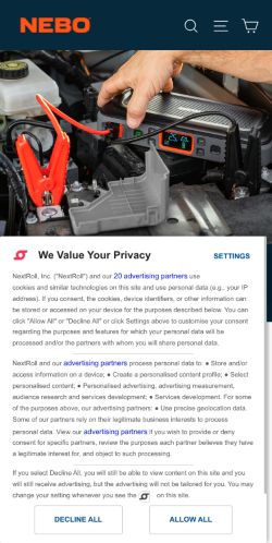Mobile page screenshot