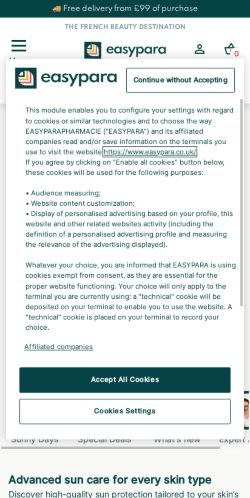 Mobile page screenshot
