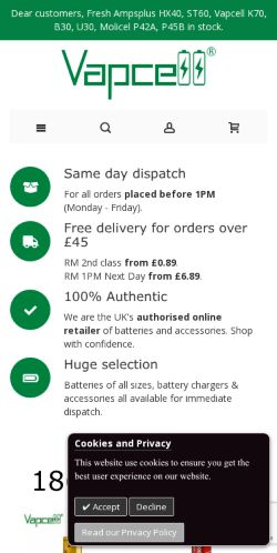 Mobile page screenshot