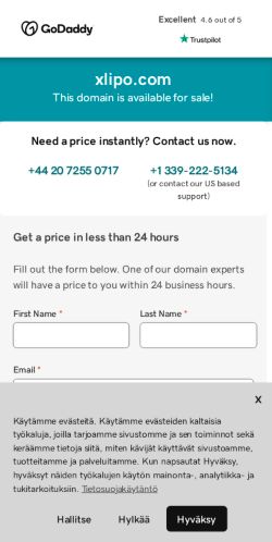 Mobile page screenshot