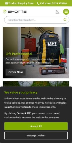 Mobile page screenshot