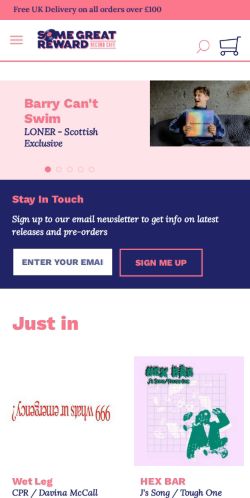 Mobile page screenshot