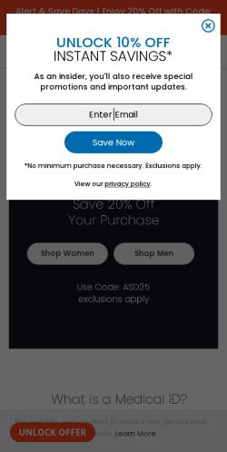 Mobile page screenshot