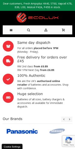 Mobile page screenshot