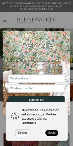 Mobile page screenshot