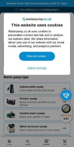 Mobile page screenshot