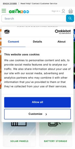 Mobile page screenshot