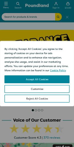 Mobile page screenshot