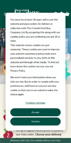 Mobile page screenshot