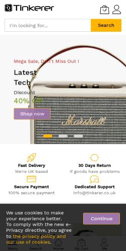 Mobile page screenshot