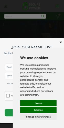 Mobile page screenshot
