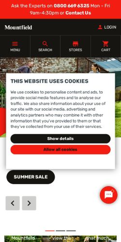 Mobile page screenshot