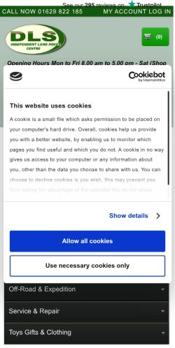 Mobile page screenshot