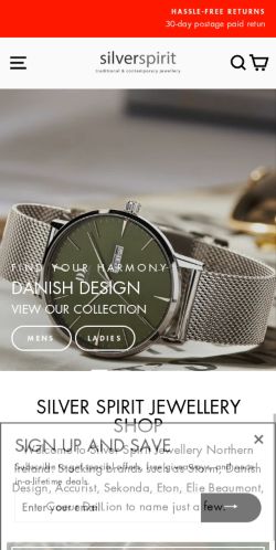 Mobile page screenshot