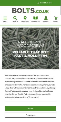 Mobile page screenshot