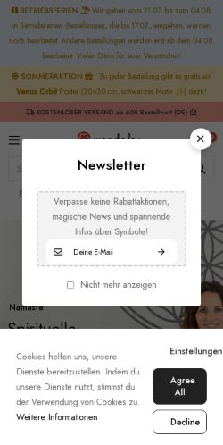 Mobile page screenshot