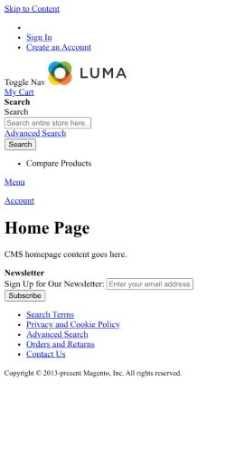Mobile page screenshot
