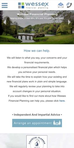 Mobile page screenshot