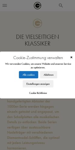Mobile page screenshot