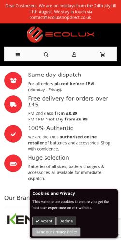 Mobile page screenshot